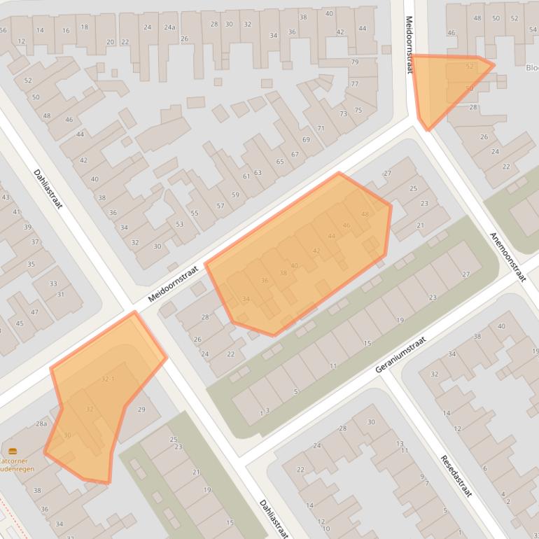 Kaart van postcodegebied 8922CM.