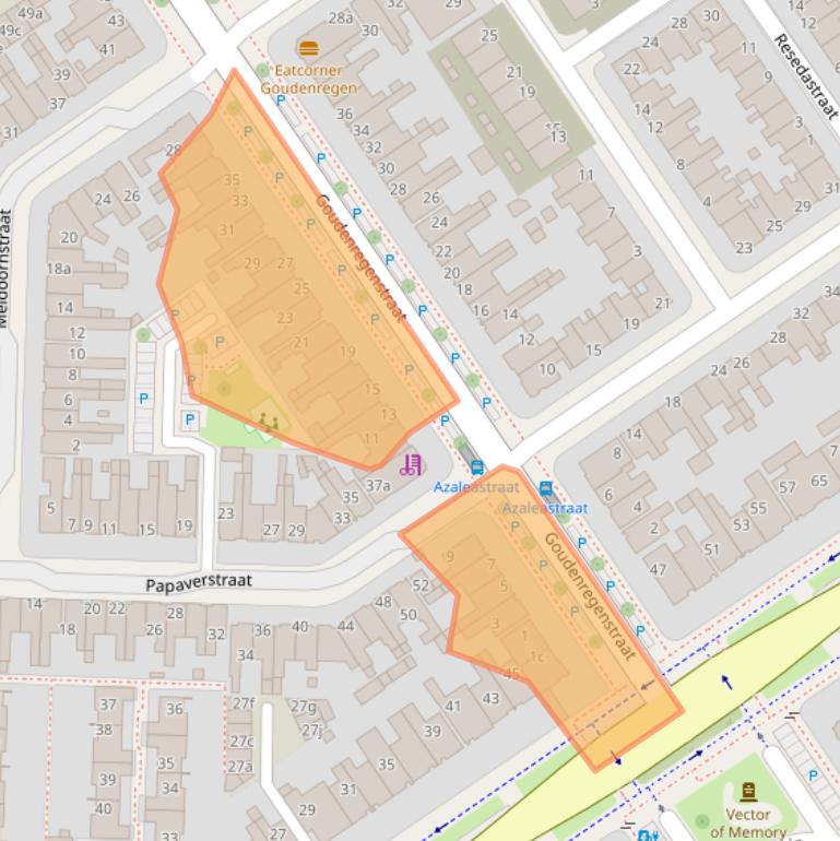 Kaart van postcodegebied 8922CN.