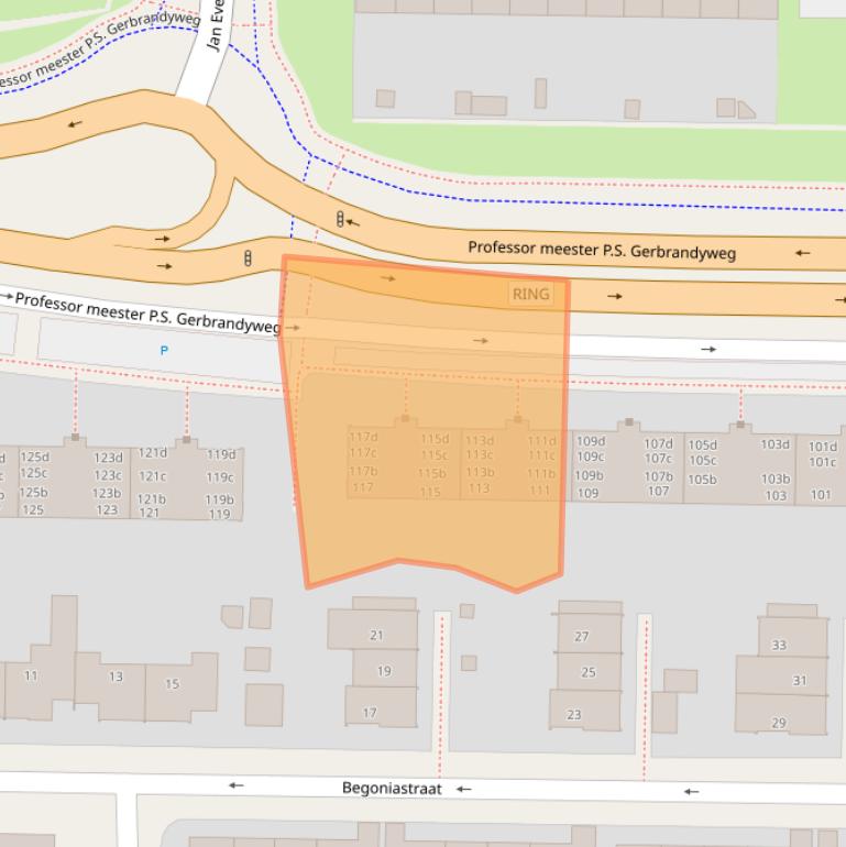 Kaart van postcodegebied 8922ES.