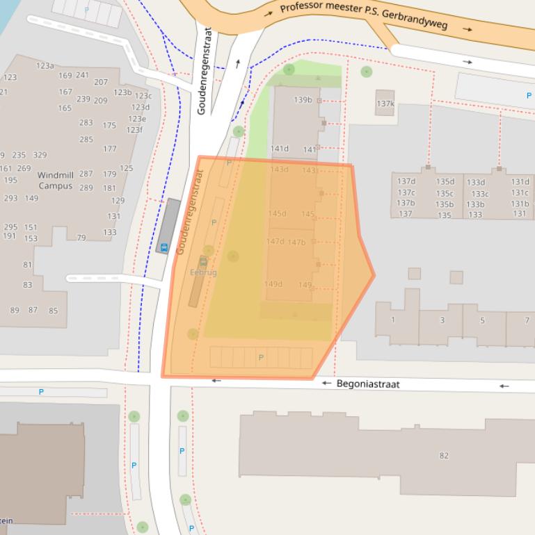 Kaart van postcodegebied 8922EX.