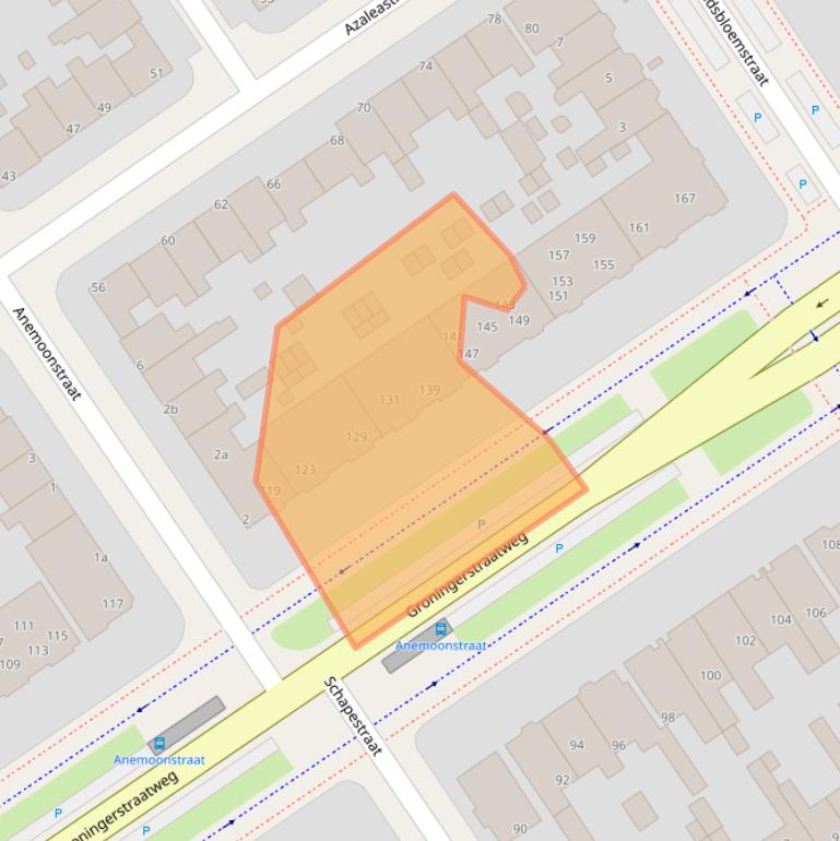 Kaart van postcodegebied 8922GC.