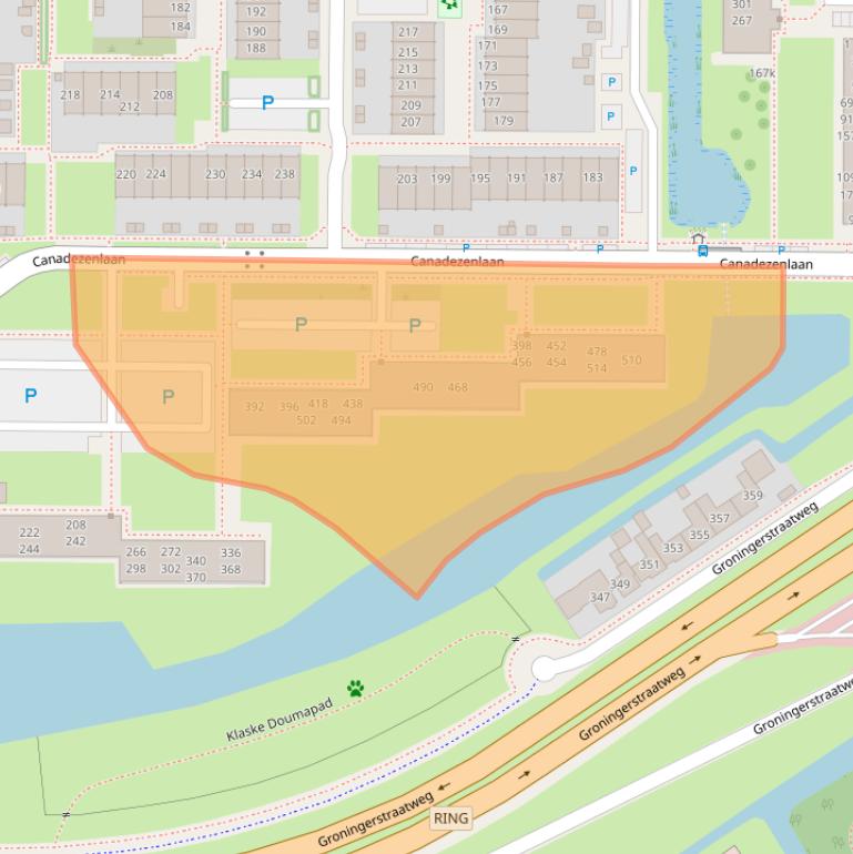 Kaart van postcodegebied 8923AC.