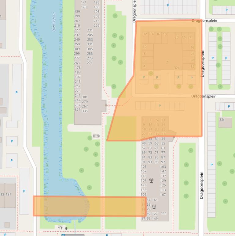 Kaart van postcodegebied 8923AD.
