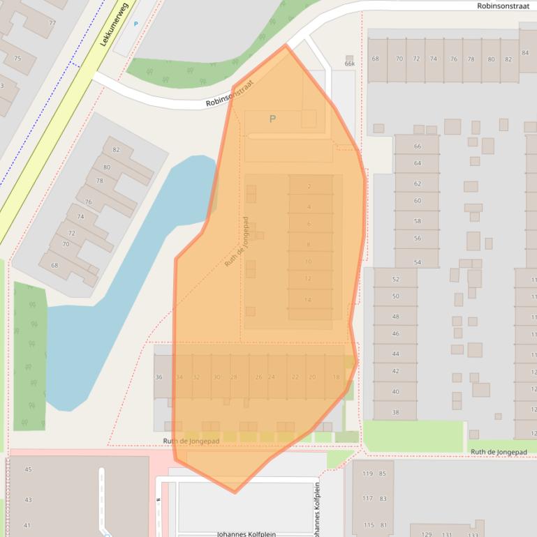 Kaart van postcodegebied 8923AS.