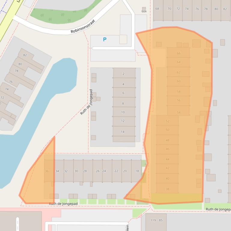 Kaart van postcodegebied 8923AT.