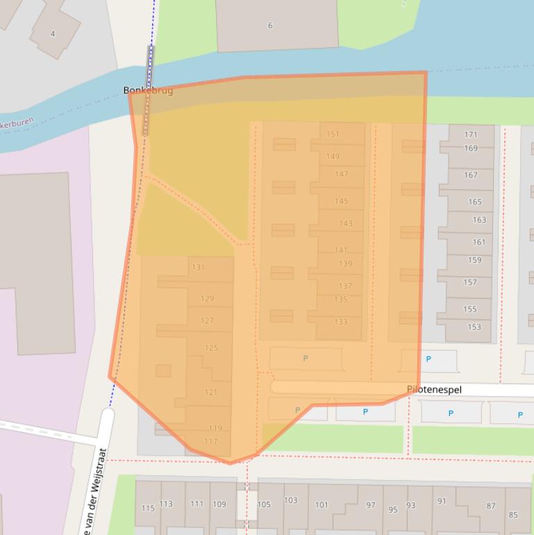 Kaart van postcodegebied 8923BH.