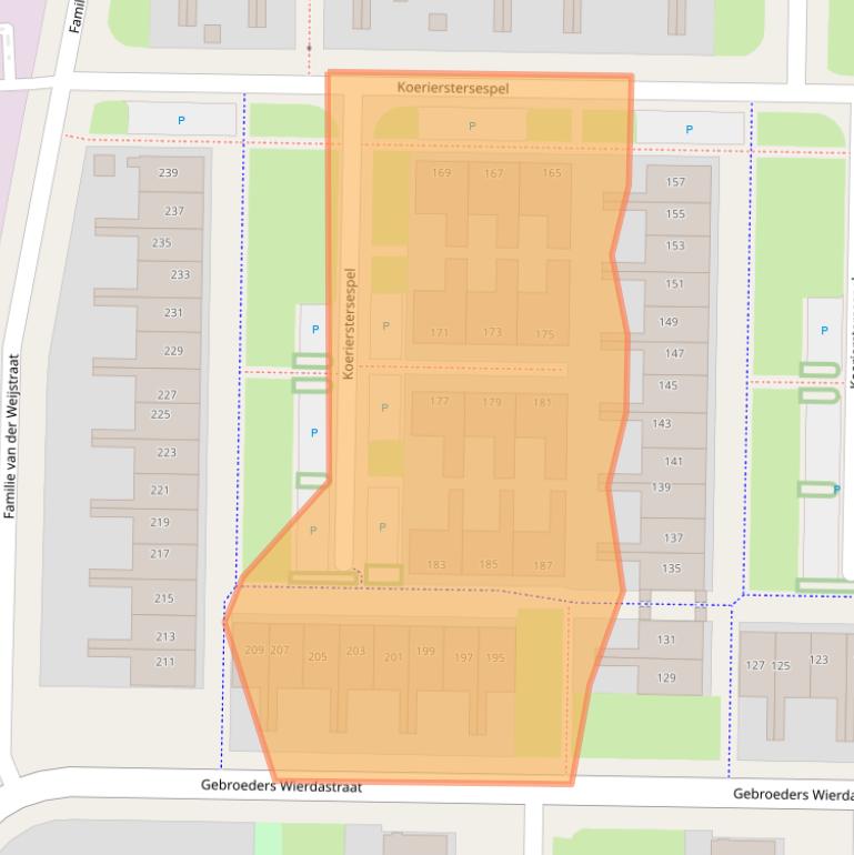 Kaart van postcodegebied 8923BP.