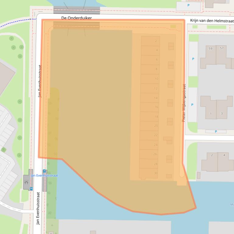 Kaart van postcodegebied 8923DB.