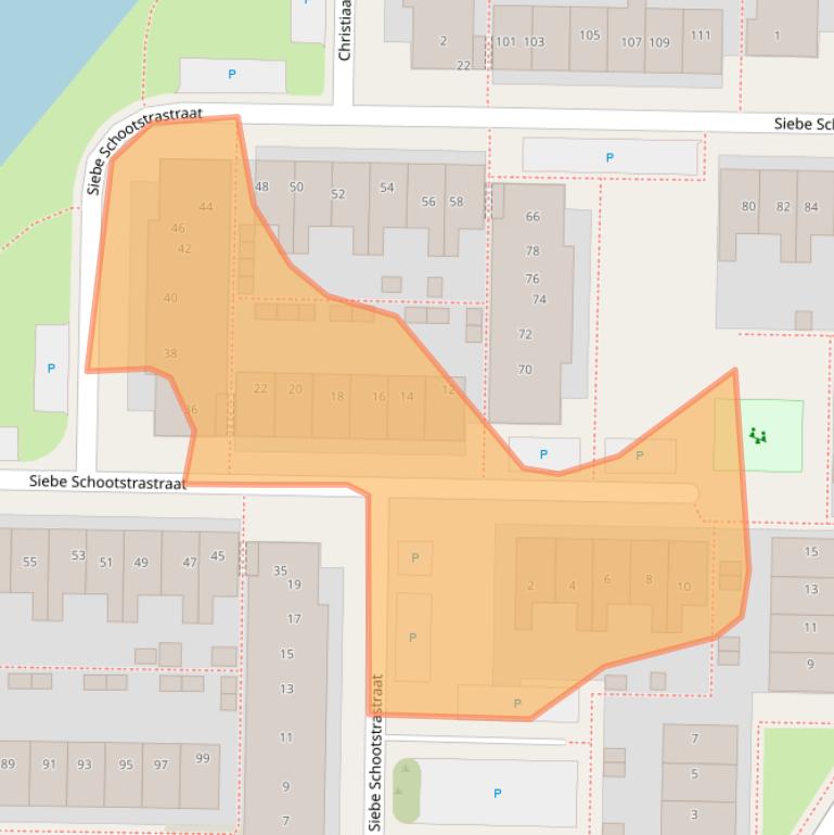 Kaart van postcodegebied 8923GG.