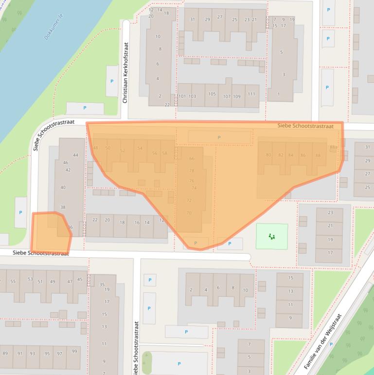 Kaart van postcodegebied 8923GH.