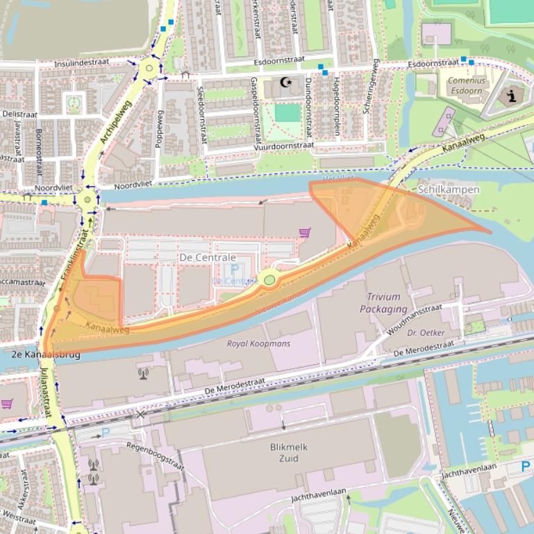 Kaart van postcodegebied 8924AB.