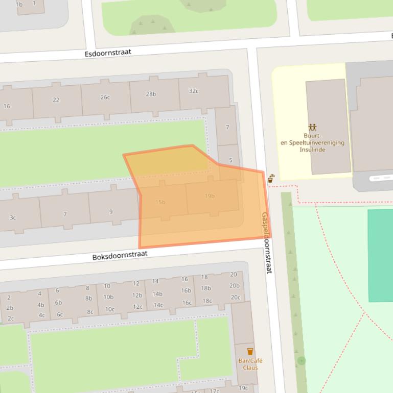 Kaart van postcodegebied 8924AN.
