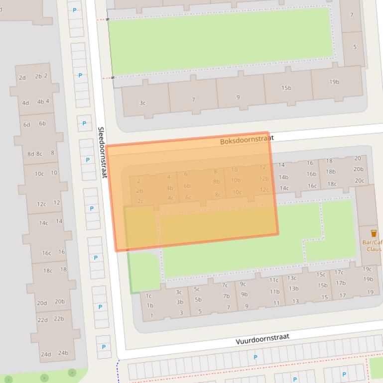 Kaart van postcodegebied 8924AP.