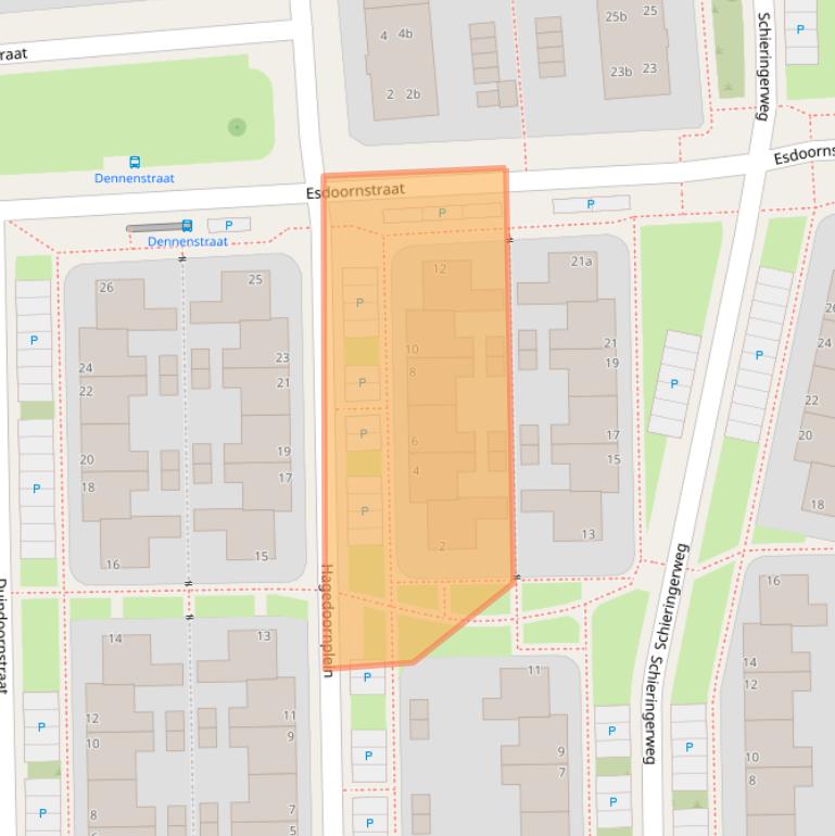 Kaart van postcodegebied 8924BB.