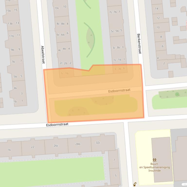 Kaart van postcodegebied 8924BE.