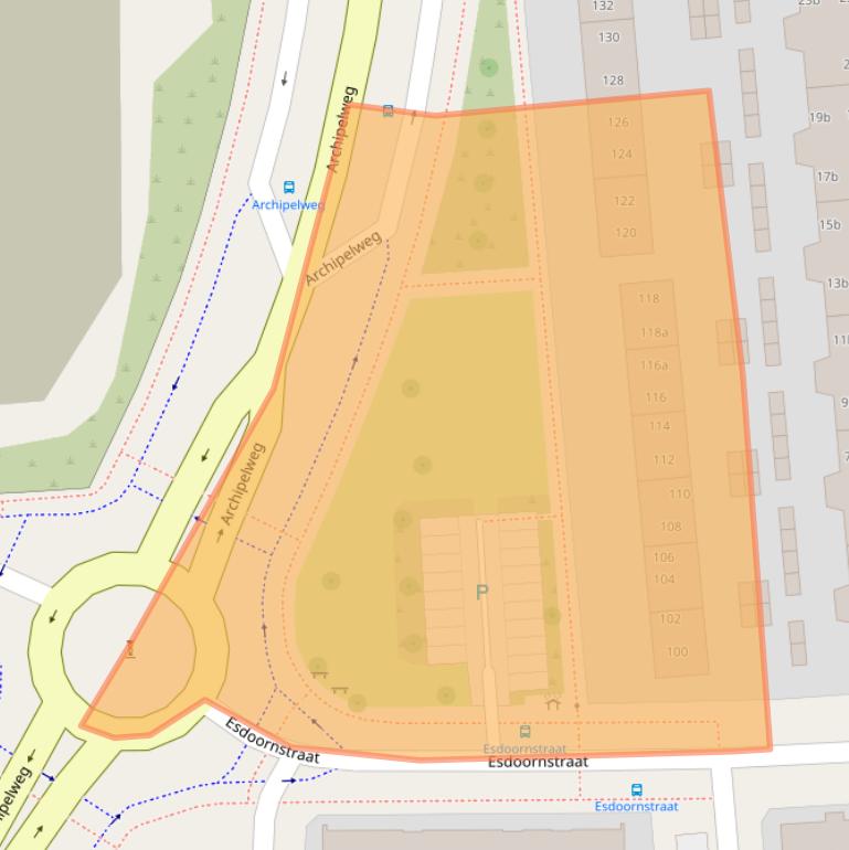 Kaart van postcodegebied 8924BL.