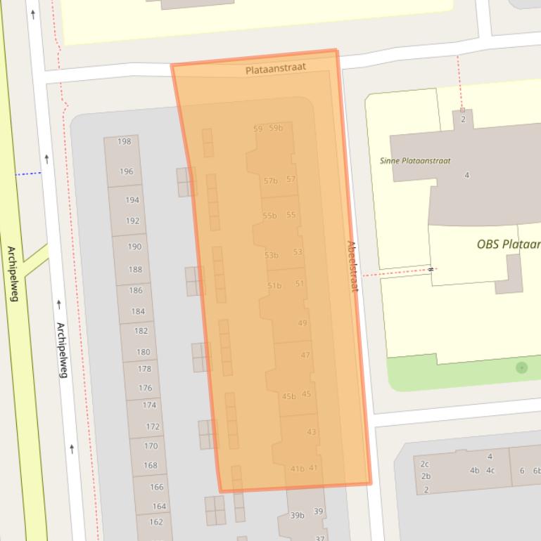 Kaart van postcodegebied 8924BS.