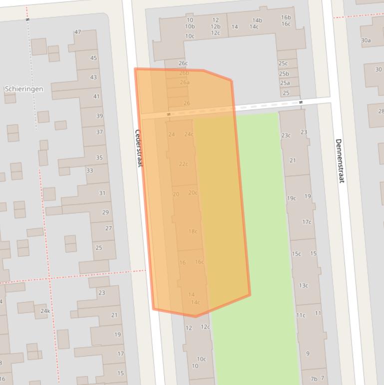 Kaart van postcodegebied 8924CC.