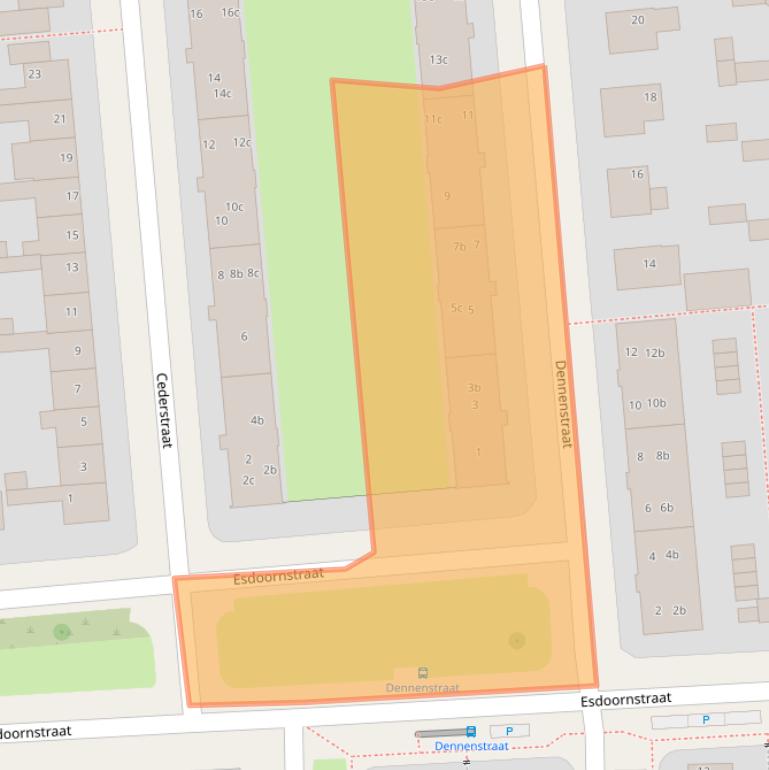 Kaart van postcodegebied 8924CD.