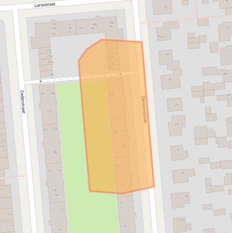 Kaart van postcodegebied 8924CE.