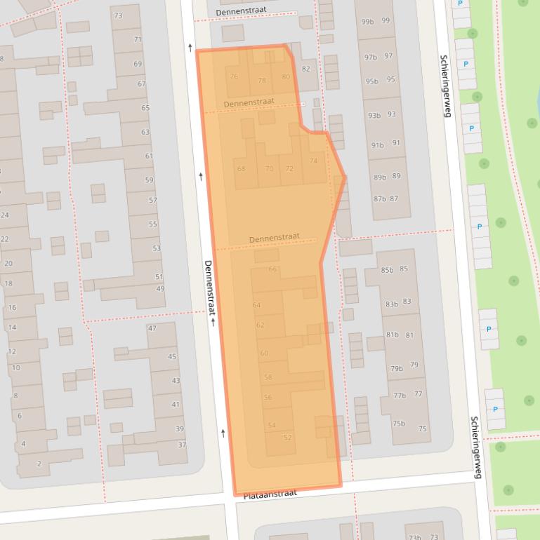 Kaart van postcodegebied 8924CL.