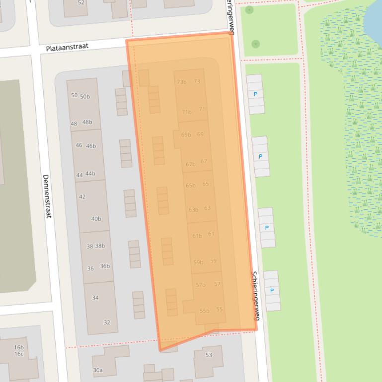 Kaart van postcodegebied 8924CT.