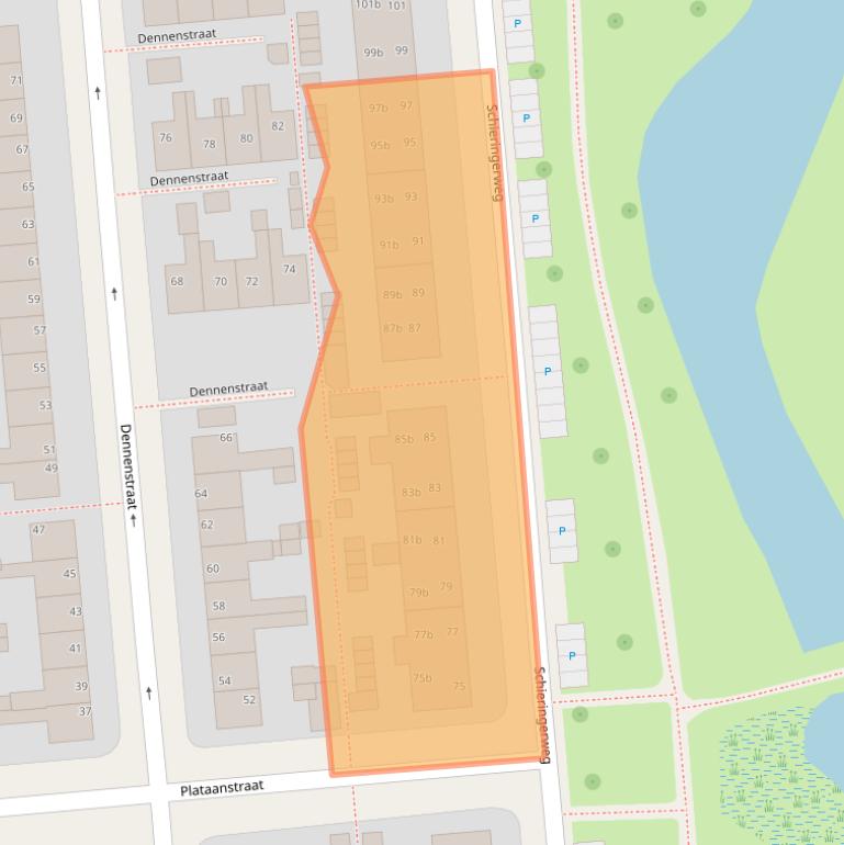 Kaart van postcodegebied 8924CV.