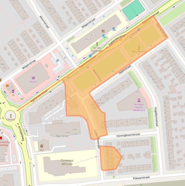 Kaart van postcodegebied 8924EA.