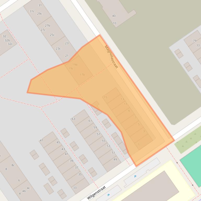 Kaart van postcodegebied 8924GC.