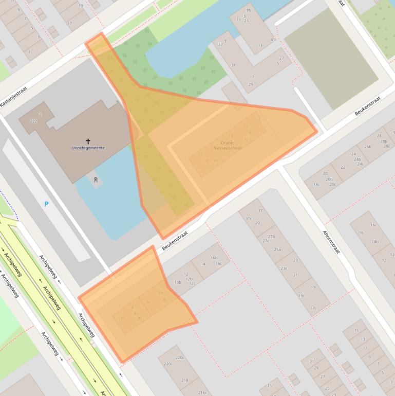 Kaart van postcodegebied 8924GG.