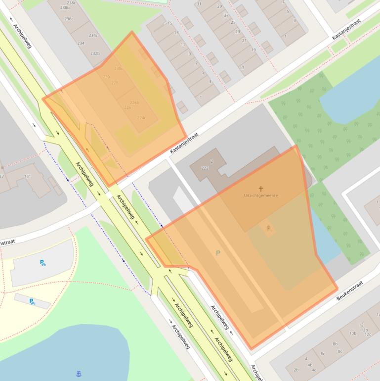 Kaart van postcodegebied 8924GS.