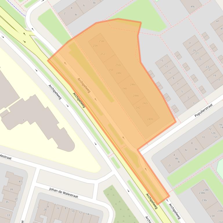 Kaart van postcodegebied 8924GV.