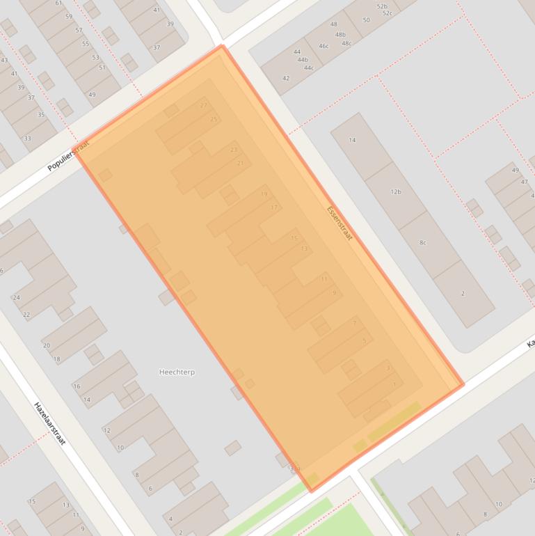 Kaart van postcodegebied 8924HC.