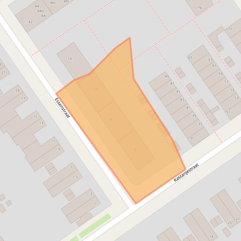 Kaart van postcodegebied 8924HH.