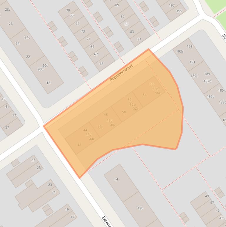 Kaart van postcodegebied 8924HS.