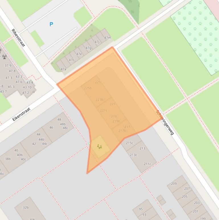 Kaart van postcodegebied 8924HX.