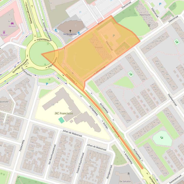 Kaart van postcodegebied 8924JA.