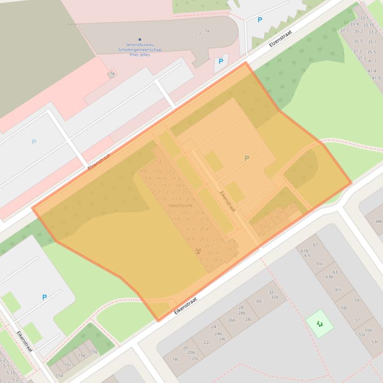 Kaart van postcodegebied 8924JB.