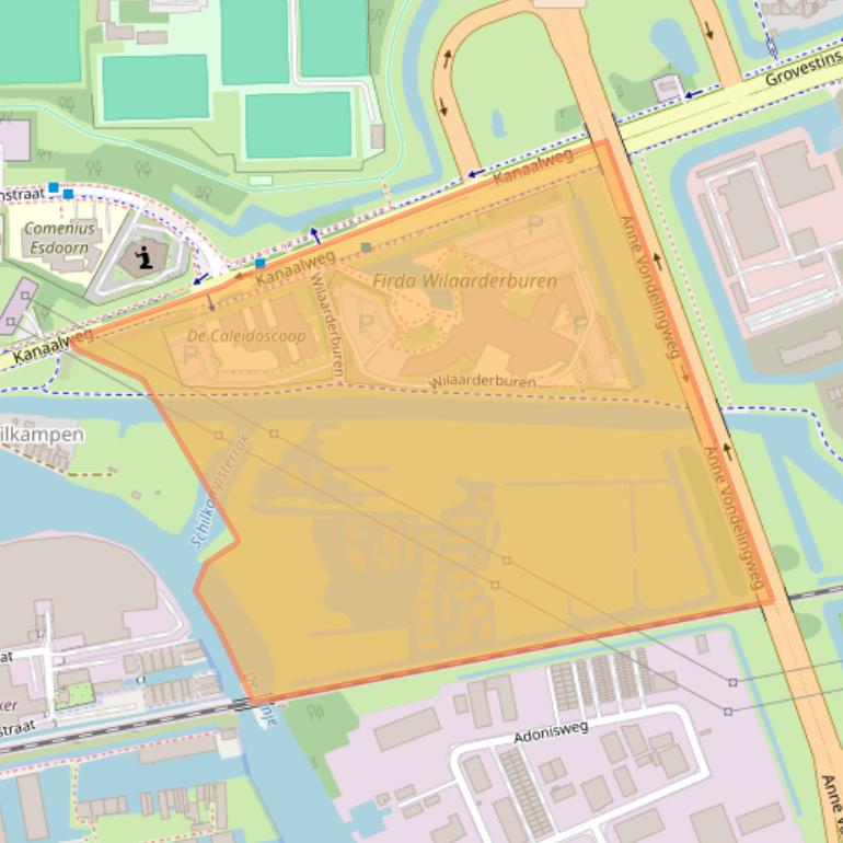 Kaart van postcodegebied 8924JK.