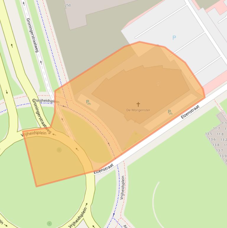 Kaart van postcodegebied 8924JL.