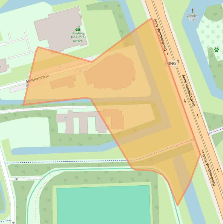 Kaart van postcodegebied 8924JM.