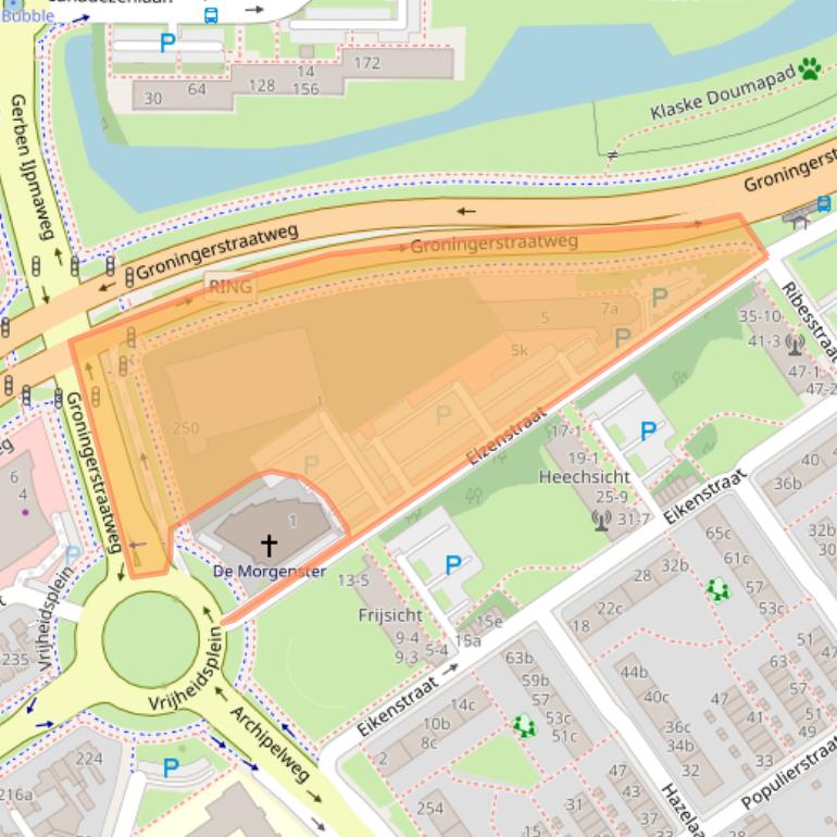 Kaart van postcodegebied 8924JN.