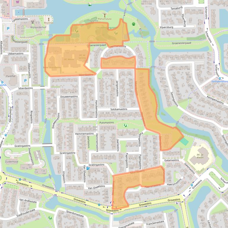 Kaart van postcodegebied 8925AG.