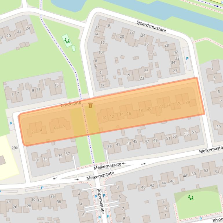 Kaart van postcodegebied 8925AL.
