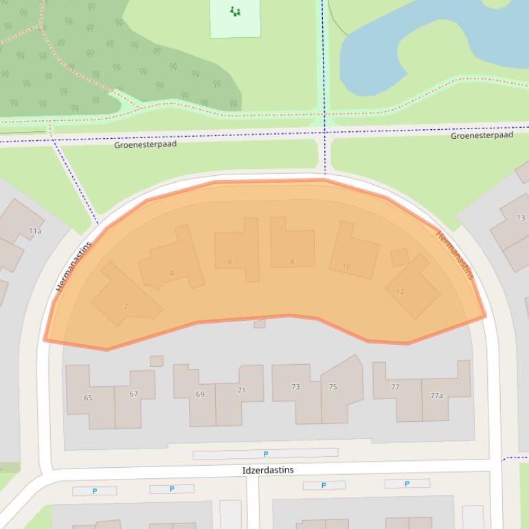 Kaart van postcodegebied 8925AR.