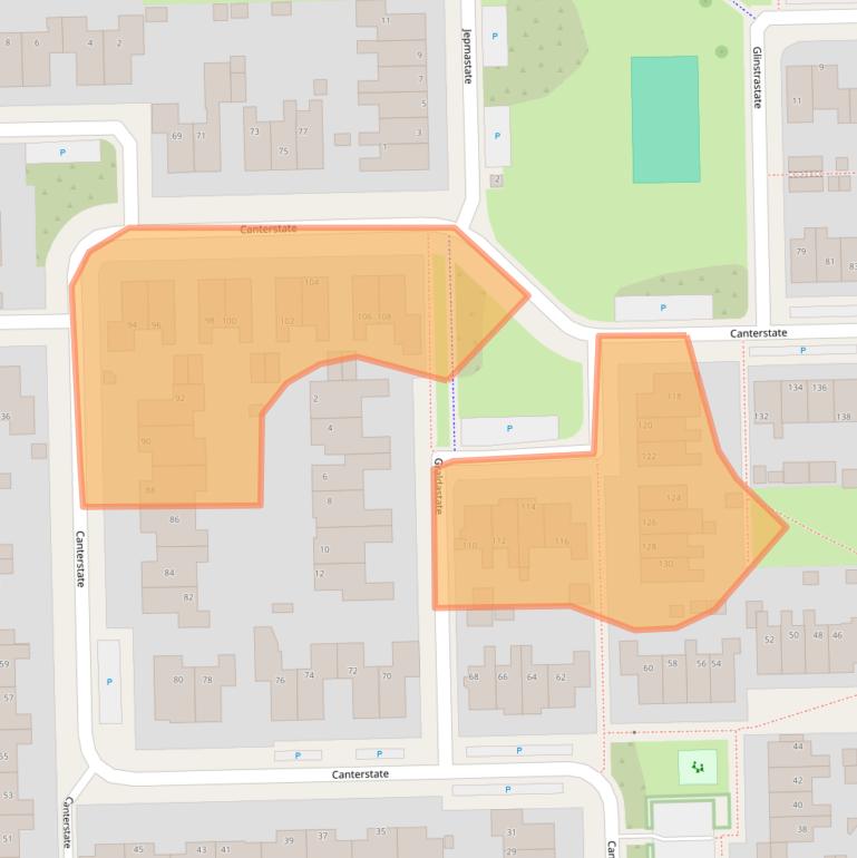 Kaart van postcodegebied 8925BH.