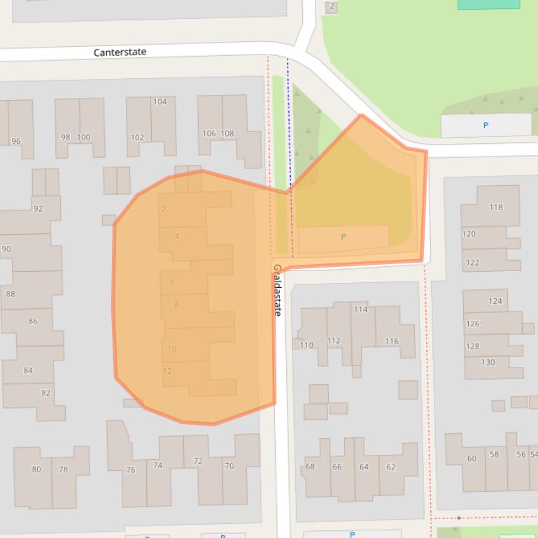 Kaart van postcodegebied 8925BM.