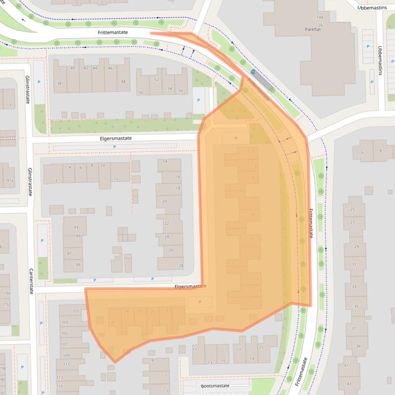 Kaart van postcodegebied 8925BV.