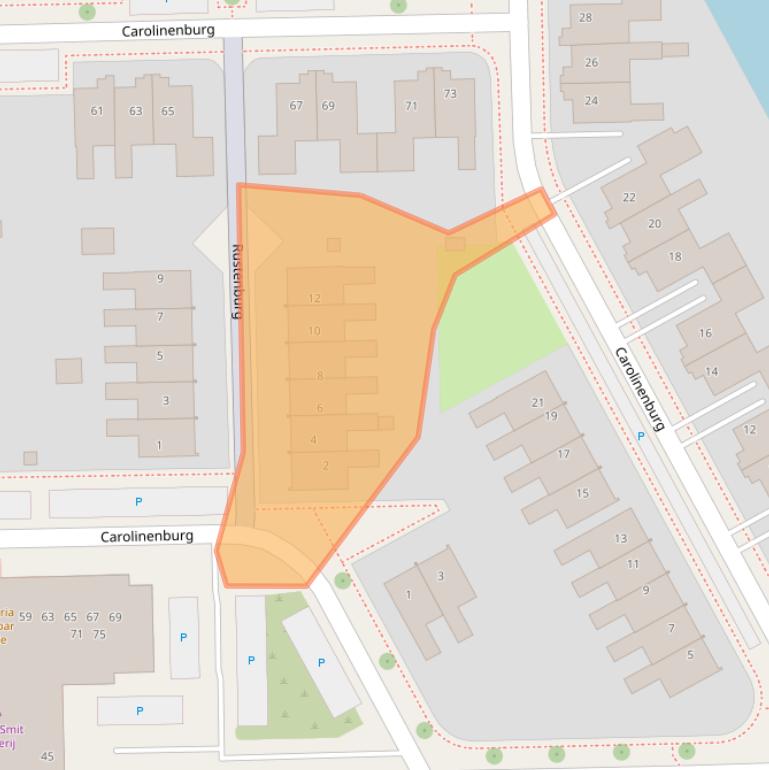 Kaart van postcodegebied 8925CG.