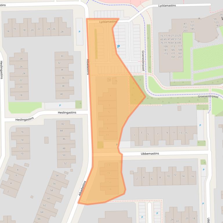 Kaart van postcodegebied 8925CM.